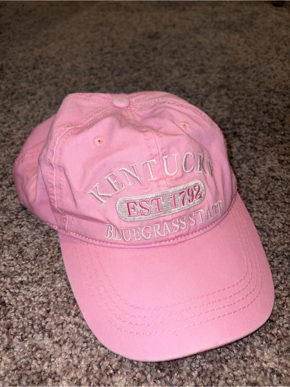 Pink Kentucky 'EST 1792' Embroidered Baseball Cap